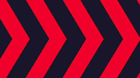 Red and Black Chevron diagonal striped seamless pattern background suitable for fashion textiles, graphicsの写真素材