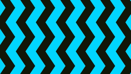 Seamless pattern with black and blue zig zag stripesの写真素材