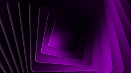 Purple abstract background with square shapes. 3d rendering, 3d illustration.の写真素材
