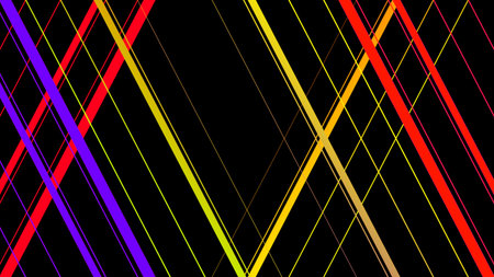 Colorful diagonal stripes on black background. Vector illustration. Eps 10の写真素材