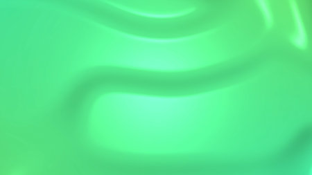 abstract green background with smooth lines and highlights. 3d illustrationの写真素材