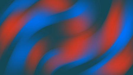 abstract colorful background with smooth wavy lines in blue and red colorsの写真素材