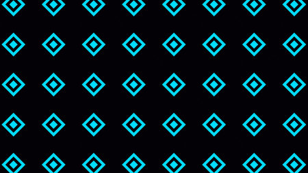 Seamless pattern of blue rhombuses on a black background