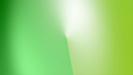 green gradient abstract background with light rays from the center. Vector illustrationの写真素材