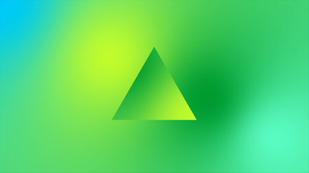 Gradient background with a triangle in the center. Vector illustration.の写真素材