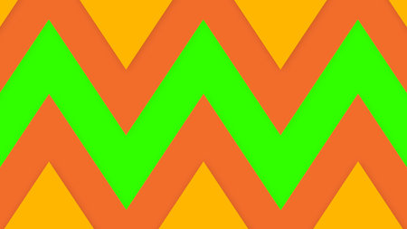 Seamless zigzag pattern in orange and green colors.