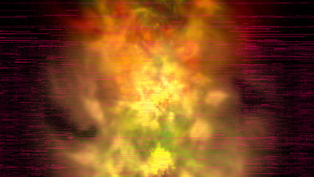 Abstract background. Orange - green palette. Raster fractal graphics.