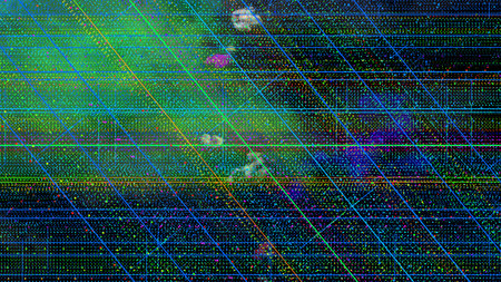 abstract background of a computer monitor with a pattern of colored lines