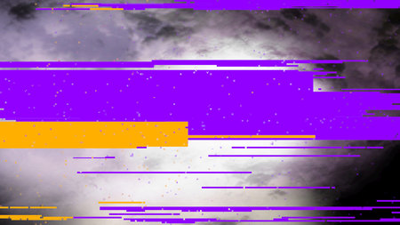 abstract background with stripes and clouds in purple and orange colors.