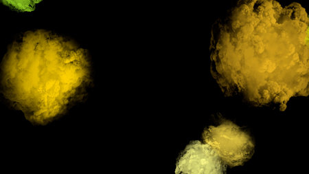 Fantasy cloud. Abstract fractal shapes. 3D rendering illustration background or wallpaper.