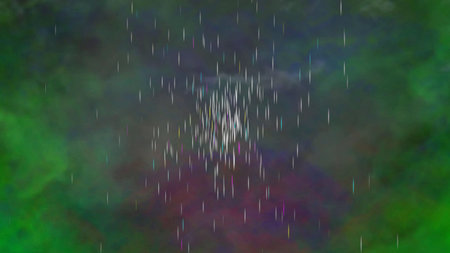 Rain in the night sky. Abstract background. 3D rendering.