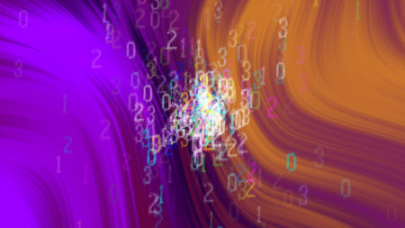 Abstract background with numbers and space for your text. Digital illustration.の写真素材