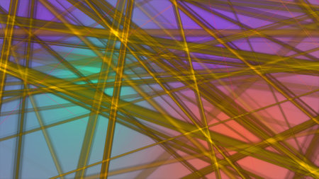 abstract colorful background with wireframe lines and highlights, computer generated