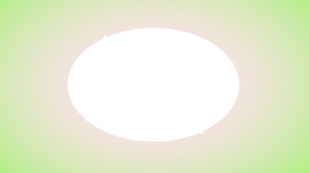 white circle on green gradient background with copy space for text or imageの写真素材