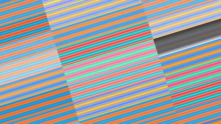 Abstract striped background. Multicolored diagonal stripes on a black background.