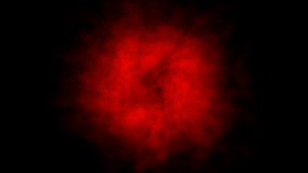 Abstract red smoke on black background. Fantasy fractal texture. 3D rendering.の写真素材