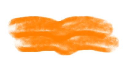 Add a burst of energetic color with this vibrant orange watercolor brush stroke, perfect for dynamic designs and creative backgrounds.の写真素材