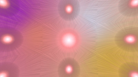 This vibrant abstract background features a repeating pattern of radiating circles in varying shades...