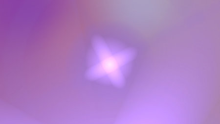 This image features a soft, blurred, purple background with a central, star-like or flower-like, light purple areaの写真素材