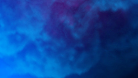 abstract blue background with some smooth lines in it and some cloudsの写真素材