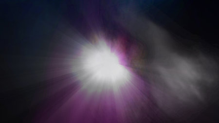 Background with color lines. Different shades and thickness. Abstract pattern.の写真素材