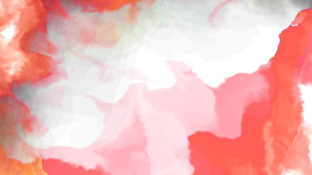 Abstract watercolor background. Digital art painting. Red and white colors.の写真素材
