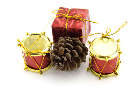 new year and Christmas decorations and Christmas toysの写真素材