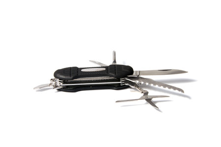 Knife multi-tool, isolated on white background