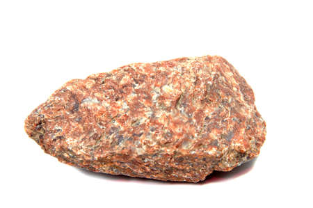 Granite stone isolated on a white backgroundの写真素材