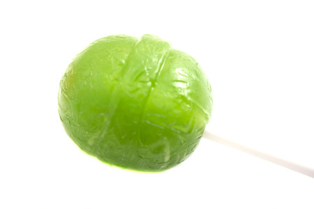 caramel on a white background. Round caramel candy isolate.の写真素材
