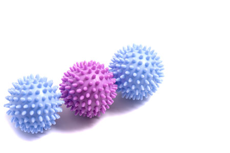 fitness, game, sports equipment and objects concept - close up of different sports balls setの写真素材