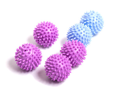 close up of different balls setの写真素材