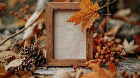 Recycled wooden frame. A small creative project made from reclaimed wood. DIY.の素材