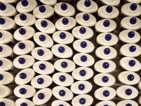 abstract background a lot of the lid top viewの写真素材