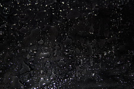 abstract black background, water drops, glitter backgroundの写真素材
