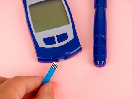 Insulin injection needle or pen for use by diabetics, insulin and glucometer.