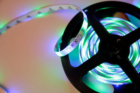 LED Strip Lighting, LED strip for decoration of interiors and buildings.の写真素材