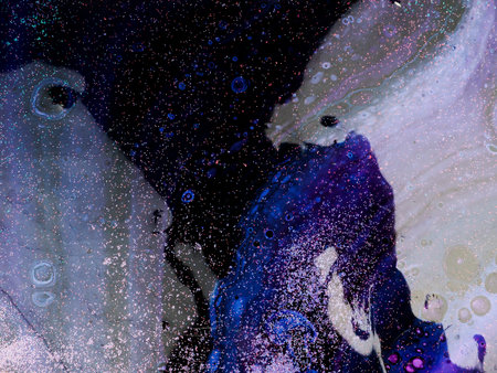 distant galaxies, abstract background, artificial space blue blur