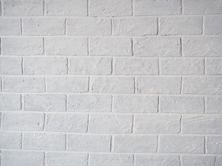 background, backing white brick wall.の写真素材
