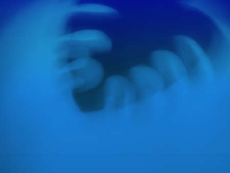 classic blue tinted, classic colors in 2020. abstract background of shadows palm leaves on blue.の写真素材