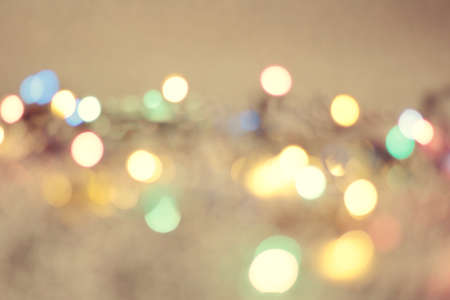 Christmas background. Festive elegant abstract background with bokeh lights and stars.の写真素材
