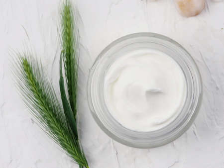 Body shaping cosmetic cream lotion anti cellulite skin shape care leg treatment spa wellness massage healthy.の写真素材