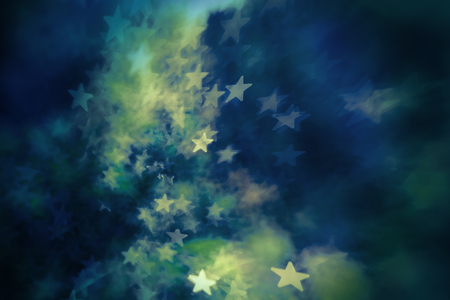 Festive elegant abstract background with bokeh lights and stars Texture .の写真素材