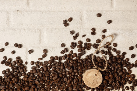 Organic soap with coffee beans. Spa conceptの写真素材