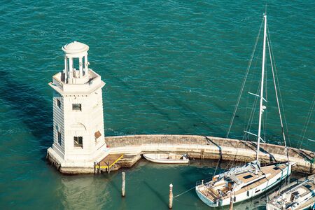 Venice panoramic landmark aerial view Italy, Europe.のeditorial素材