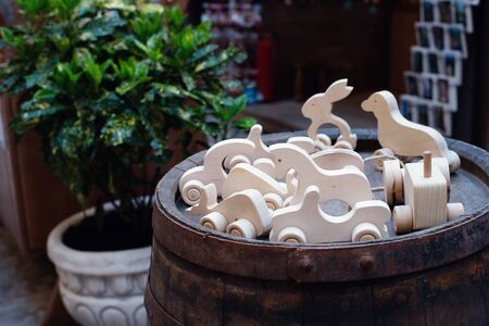 Souvenirs selection from old town Kotor, Montenegro. Souvenir tradeのeditorial素材