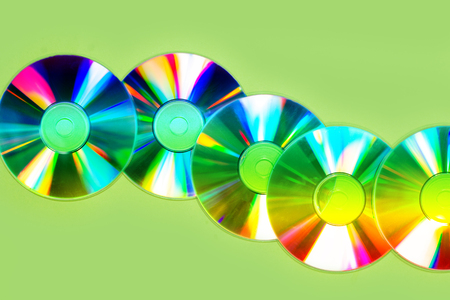 Background of compact disks or dvdsの写真素材