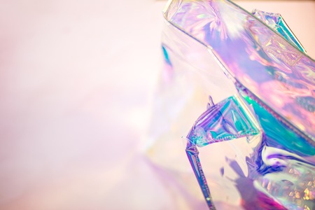 Stylish trendy hologram women bagの写真素材