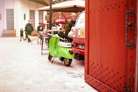 Historical particular of the market in Tirana, new tourist attraction in city center, Tirana castle or Kalaja e Tiranesのeditorial素材