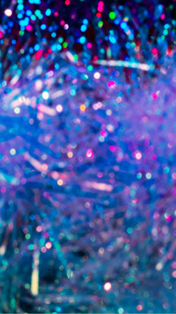 elegant bokeh background. Seasonal cooling light decorative abstractの写真素材